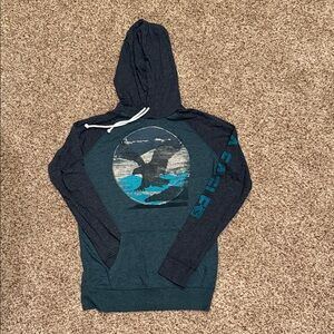 American Eagle Outfitters soft hooded long sleeve shirt, size XS